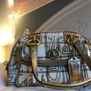 Gold Coach Poppy Hand Bag